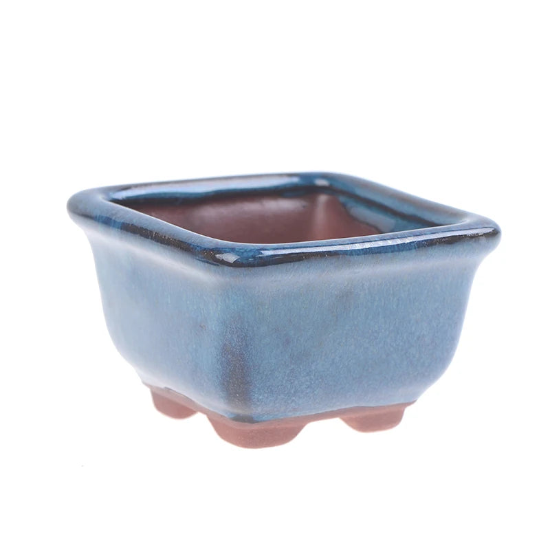 Chinese Style Bonsai Pots Breathable Stoneware Bonsai Pots With Holes Bonsai Training Flowerpot Ceramic Crafts