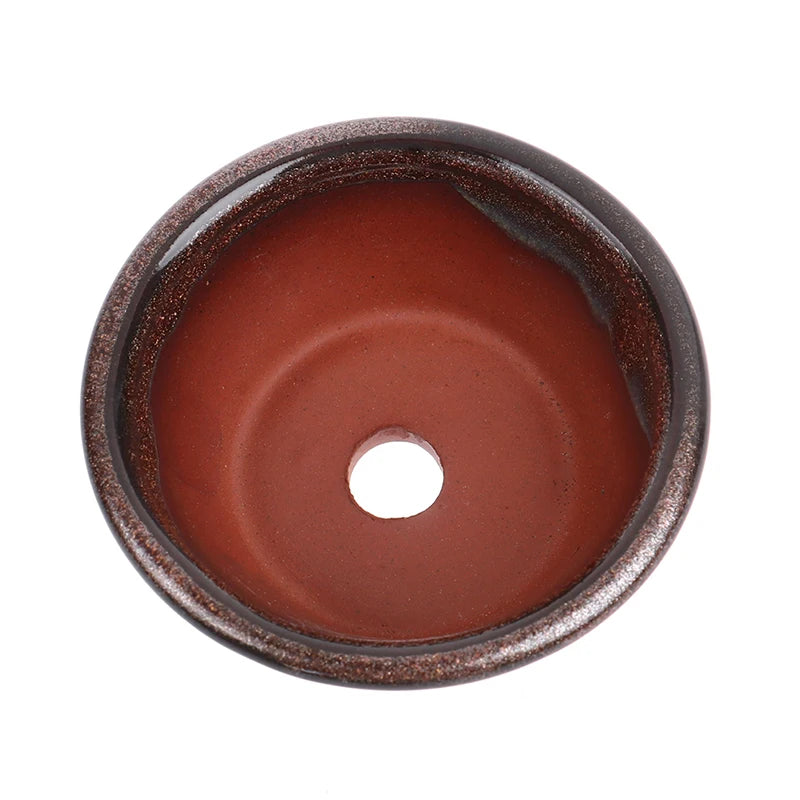 Chinese Style Bonsai Pots Breathable Stoneware Bonsai Pots With Holes Bonsai Training Flowerpot Ceramic Crafts