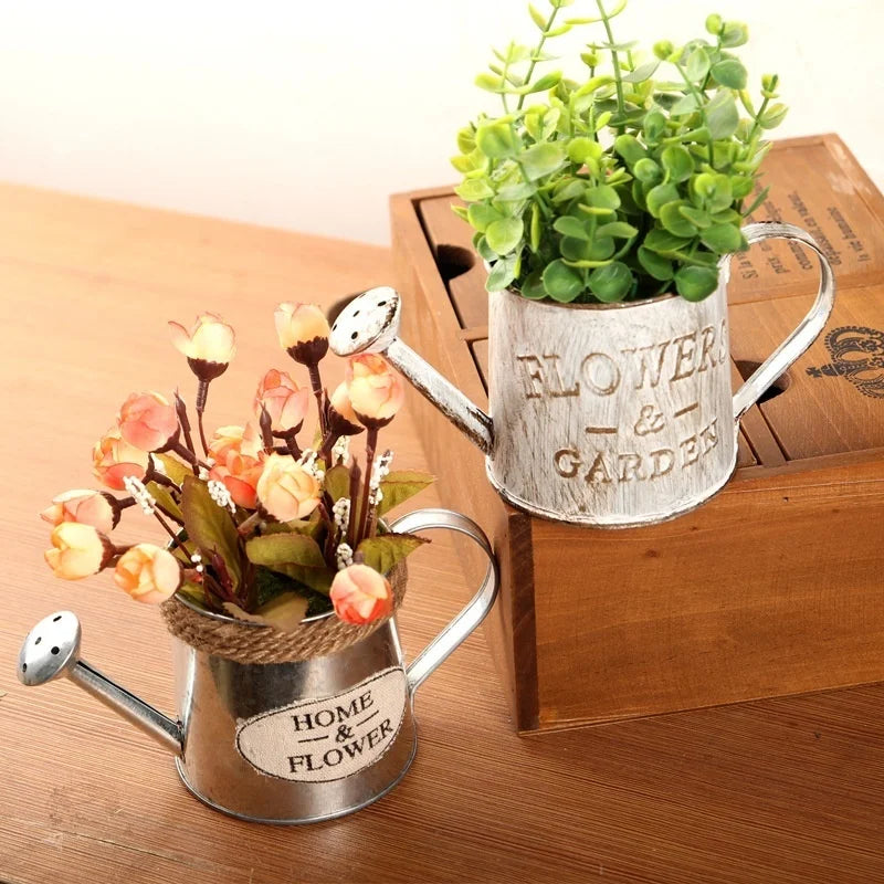 Iron Retro Creative Flower Vase pot  Pot Plant ing Potted  Decor