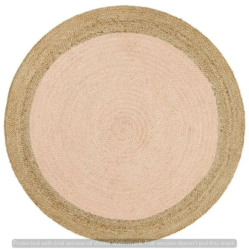 Natural Jute Braided Round Rug