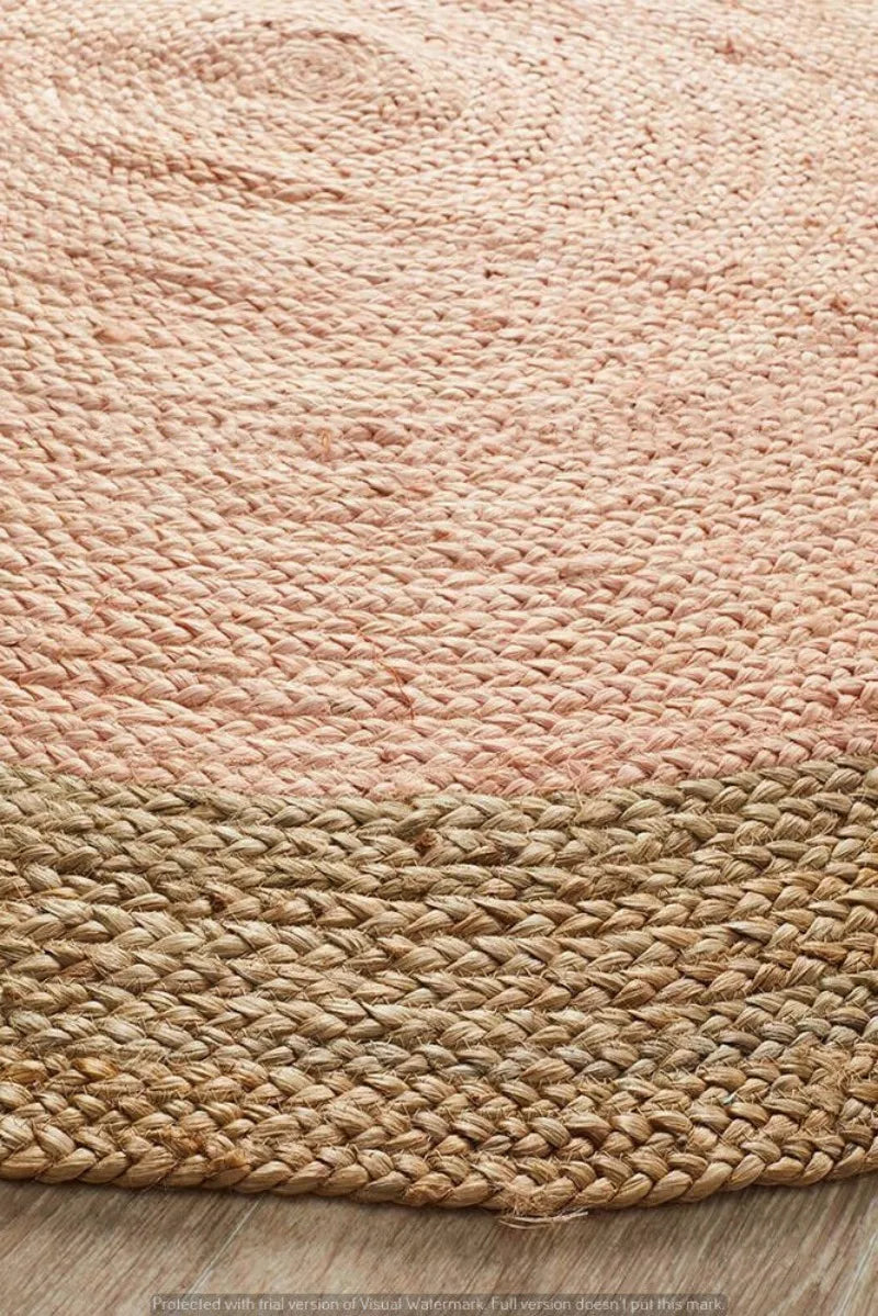 Natural Jute Braided Round Rug