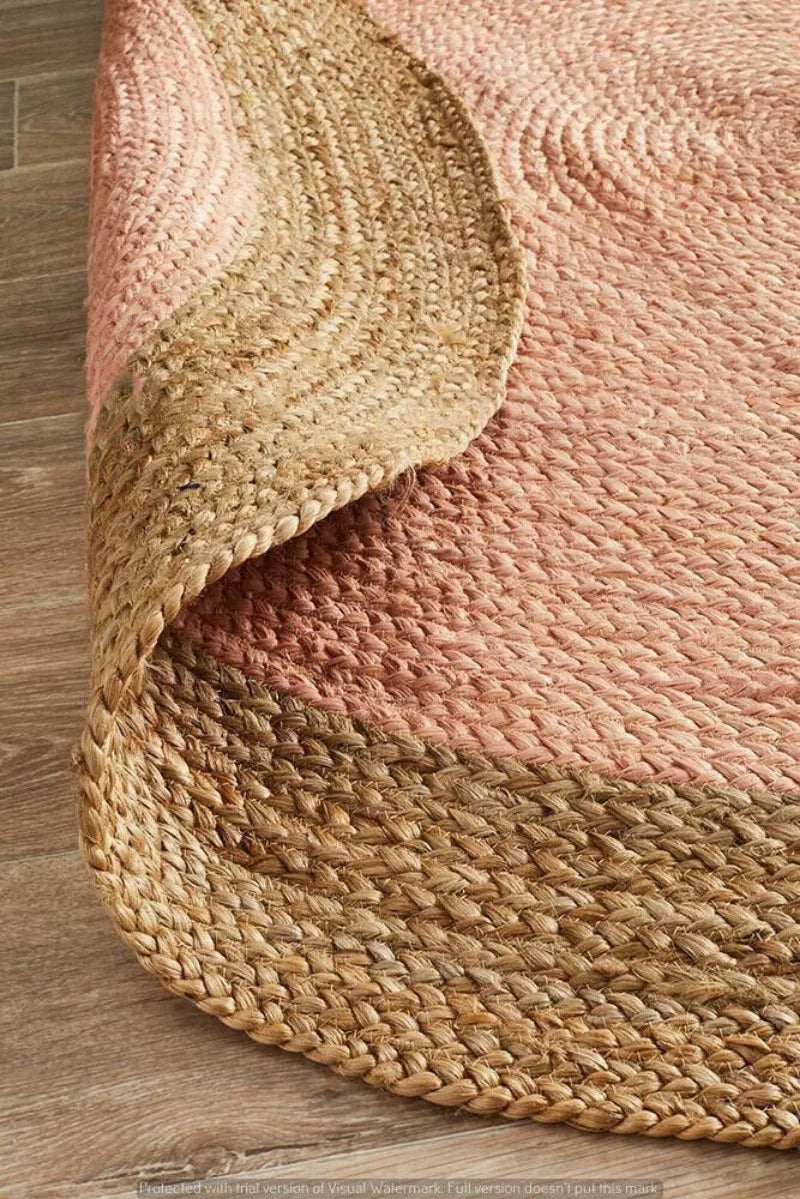 Natural Jute Braided Round Rug